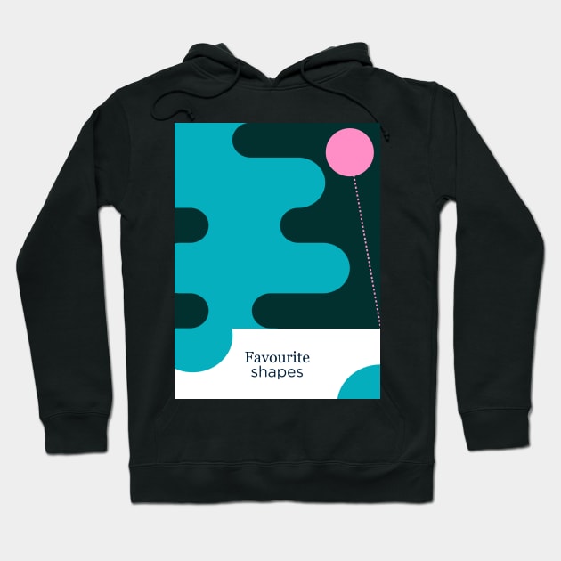 Favourite shapes print Hoodie by juliechicago